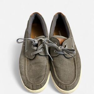 Sonoma big boy size 7 lifestyle sneakers boat canvas shoes grey